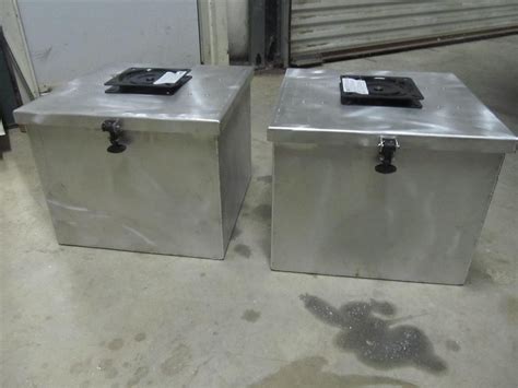 aluminum fabrication for boats storage box for seat|custom marine metal fabrication.